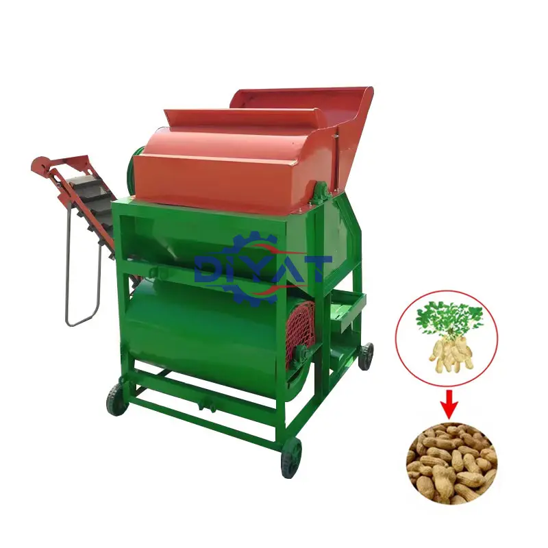 Máquina multifuncional de colheita de amendoim fresco, colhedora de amendoim