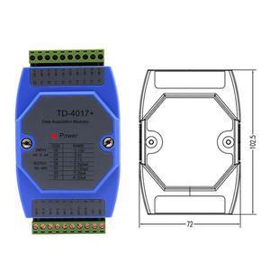Módulo analógico a RS485 Entrada 4-20MA Modbus 2/4/8 Colector de datos de aislamiento de entrada de voltaje y corriente en stock