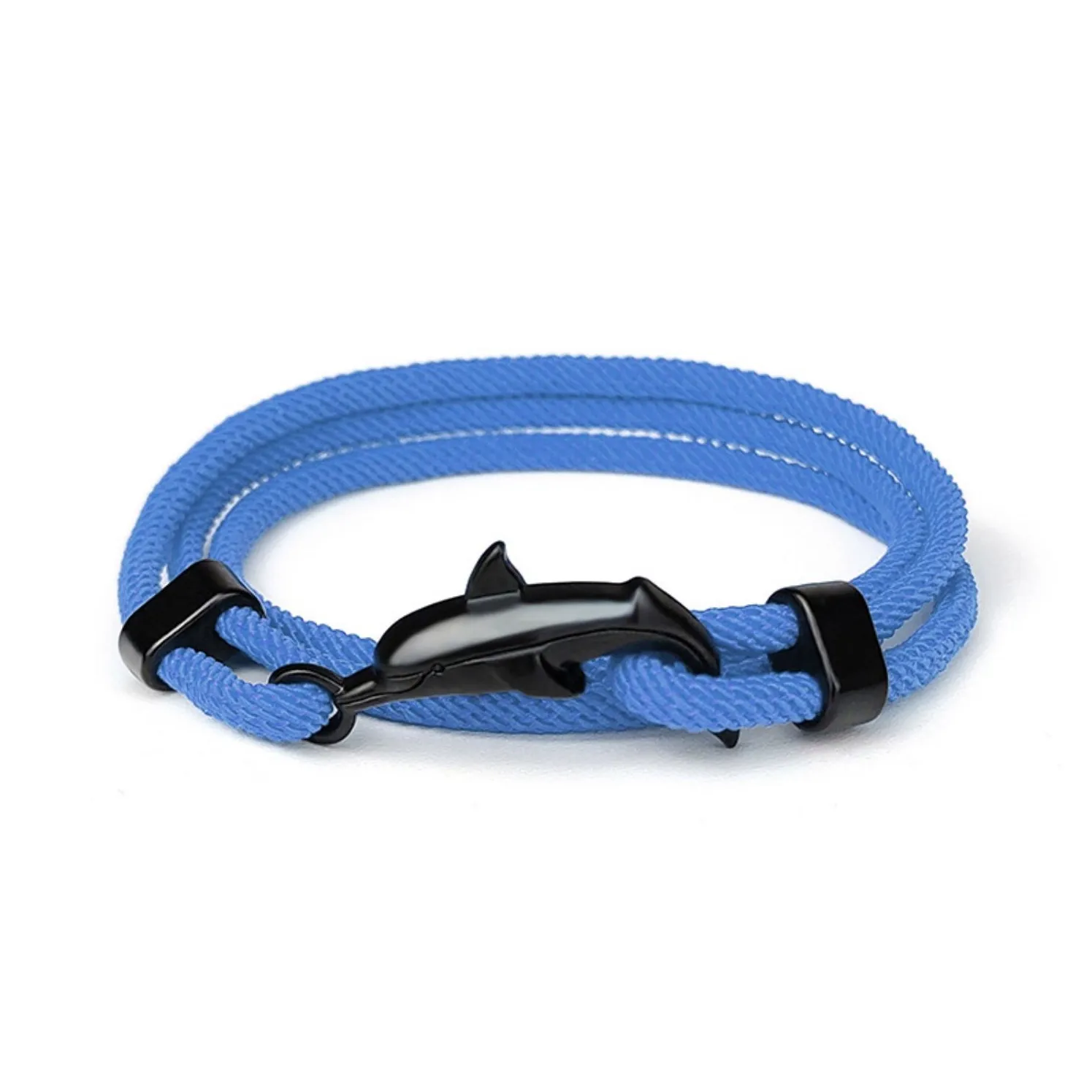 Mode et sport Milan corde main corde Bracelet Animal marin pendentif dauphin queue Bracelet vêtements de plein air pour hommes et femmes