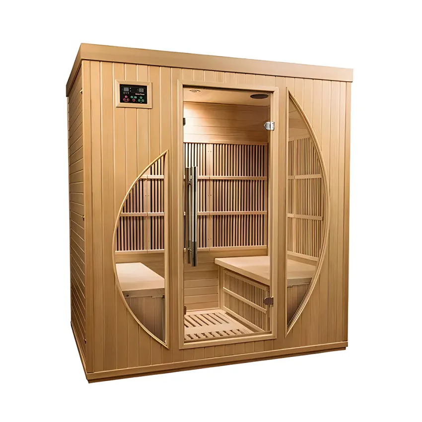 Sauna portátil de design moderno e seco infravermelho distante para uso doméstico pequeno pessoal interno à venda