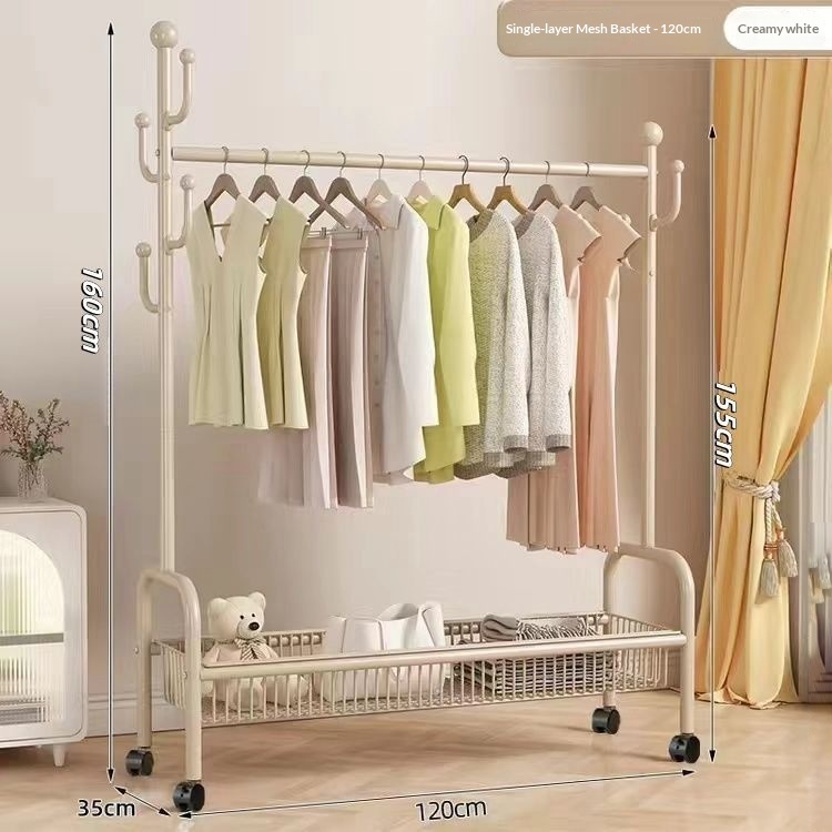 22 tubes - 21-10 blanc crème - 120 cm - panier en maille simple couche