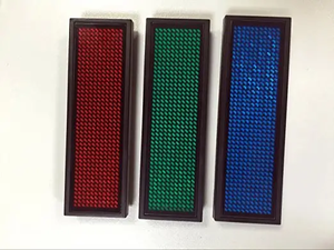 Rechargeable Bt Digital <strong>LED</strong> Badge DIY Programmable Scrolling Mini <strong>LED</strong> Name Tag <strong>LED</strong> Display Languages Badge Module - Product Image 2