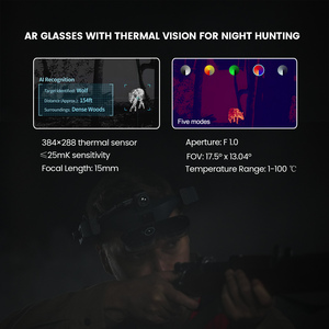 Đầu tiên nhiệt AR kính với Built-in ai đa chức năng cho nhiệt tầm nhìn ban đêm săn bắn Sonar cá <span class=keywords><strong>Finder</strong></span> ống kính kép nội soi - Product Image 2