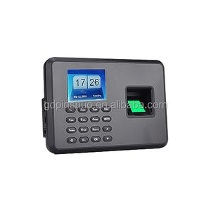 A2 Black Color Time Attendance Clock Terminal with 125K RFID Card <strong>Function</strong> &amp; Reset Feature English Version Report <strong>Excel</strong> - Product Image 1