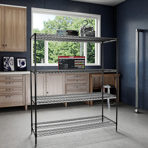 Hiện đại 5-Layer Chrome dây kim loại kệ NSF chứng nhận thép kệ lưu trữ với bảo vệ chống ăn mòn cho siêu thị bán lẻ sử dụng - Product Image 1