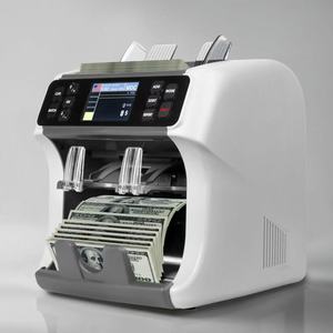 双口袋CIS值多现金货币检测器钞票计数分拣机钞票计数器 - Product Image 3