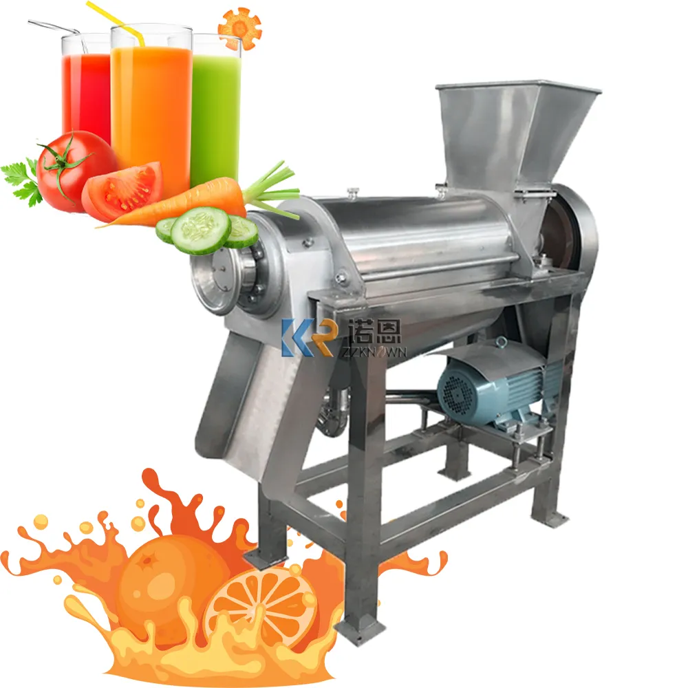 Extracteur de fruits et légumes à vis électrique 0.5 t/h, Machine industrielle de pressage de jus d'orange et de pomme, équipement de fabrication