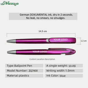 来样定做Logo圆珠笔热卖1.0毫米光滑学生文具简单设计便宜塑料七彩定制 - Product Image 2