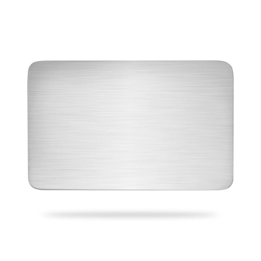 brushed silver
