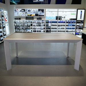 Estante de exhibición modular portátil para computadoras y teléfonos móviles Estilo moderno para pantallas de tienda de experiencia digital