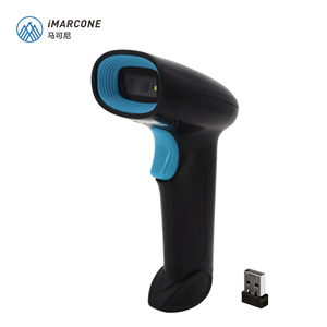 Escáner de código de barras CMOS inalámbrico 2D con luz LED Interfaz USB y COM de mano de largo alcance para escaneo de código QR 1/2" - Product Image 2