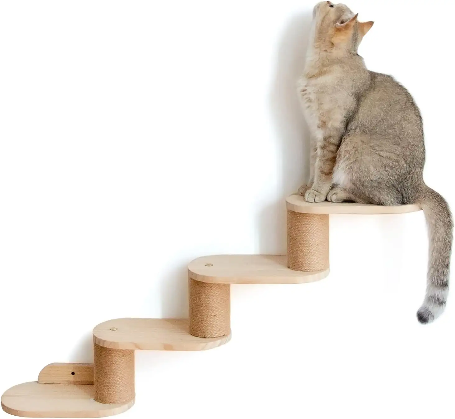 Escalera Combohome para gatos, escaleras de madera para gatos, ideal para rascar y escalar escaleras de madera para gatos