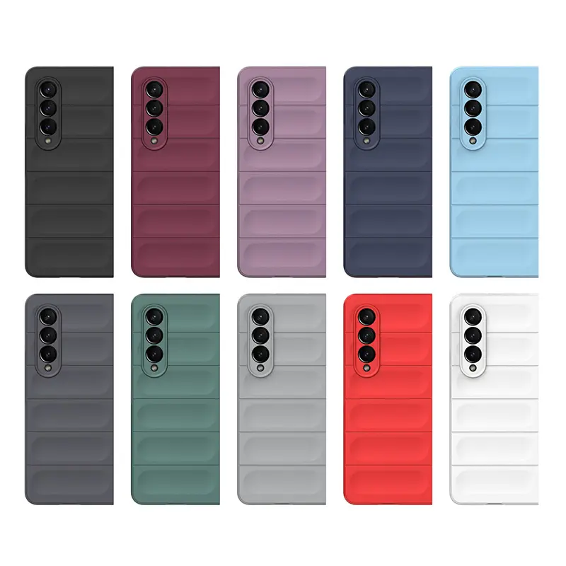 แฟชั่นMatteโทรศัพท์มือถือกรณีกระเป๋าและกรณีป้องกันZ Flip5 สําหรับSamsung Galaxy Z Flip 5 4 3 พับ 3 4 5 ฝาครอบ