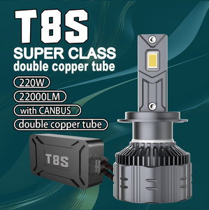 Super Competitive T8S H7 <strong>Led</strong> Headlight High Brightness 22000LM 220W With Cooling Fan Automotive <strong>Led</strong> Lighting Bulbs - Product Image 3