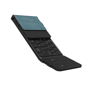 Teclado Bluetooth plegable Touchpad Aluminio Ultra Delgado Teclado plegable portátil Recargable para iOS iPads Android Ventana - Product Image 2