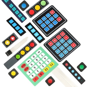 マトリックスアレイDIY Arduinoキーパッドコントロールパネルパッド1-20キーボタン付き3*4-4*5膜スイッチゴム素材 - Product Image 1