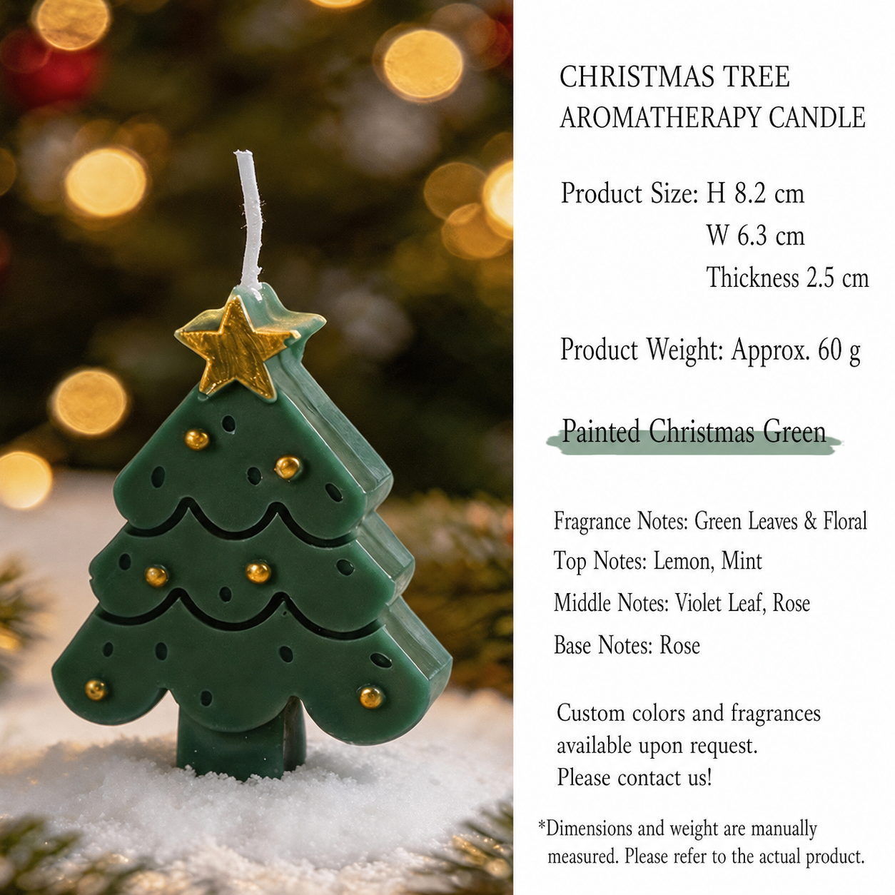 Tree Scented Candle-Christmas Green