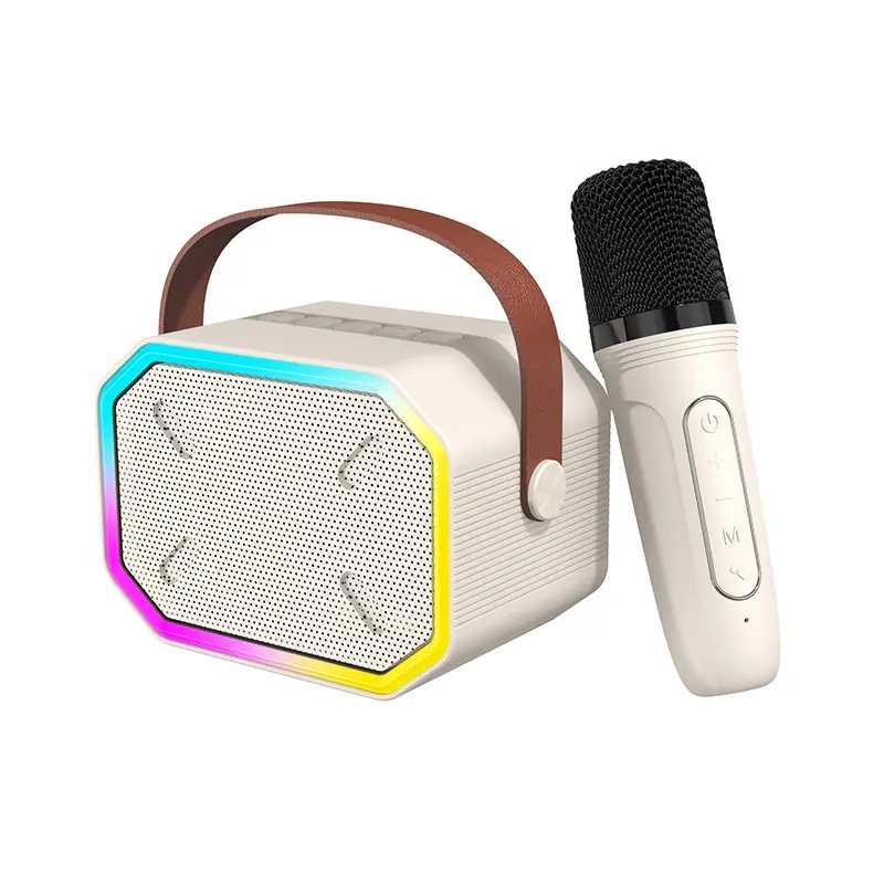 Nuevo altavoz Micrófono de sonido inalámbrico para el hogar Juego de micrófono inalámbrico portátil Ktv para el hogar