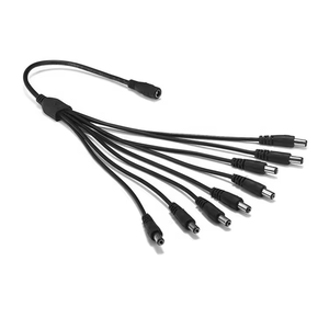 Led kablo DC Splitter 5.5X2.1mm 1 X kadın 2 4 5 6 8 X erkek çok fonksiyonlu bağlantı kablosu - Product Image 5