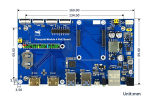 Raspberry Pi Compute Module 4 E-Board mit PoE-Unterstützung für alle CM4-Varianten, industrielle IoT-Entwicklung und DIY-Projekte