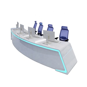 Haoyuan tùy chỉnh thông minh văn phòng bàn chỉ huy trung tâm giao diện điều khiển Ergonomic LED máy trạm - Product Image 5