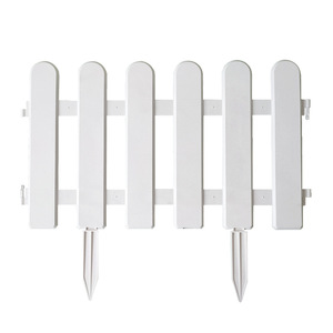 Kurulumu kolay ve dayanıklı dekoratif PVC bahçe bariyer çit plastik küçük bahçe çit paneli Mini kazık çit bahçe için - Product Image 6