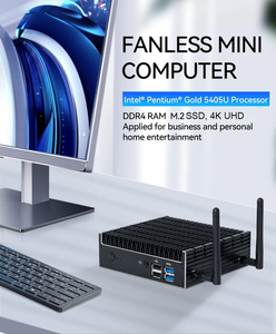 Fanless Mini PC Intel Pentium Gold 5405U DP 4K 60HZ 2*DDR4 M.2 WIFI BT Type-c LINUX Industrial <strong>Computer</strong> - Product Image 2