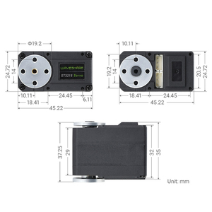 Nuovo Servo servomotore Servo Bus seriale ST3215 ad alta precisione programmabile 360 gradi magnetico Encoder Feedback Servo Bus seriale - Product Image 6