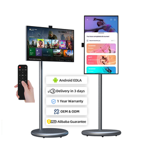 Bateria embutida de 27 polegadas <span class=keywords><strong>Tablet</strong></span> portátil recarregável Smart TV Monitor portátil Full HD Display para aprendizado ao ar livre