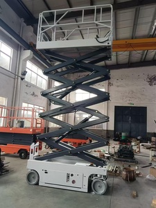 Elevadores Móveis De Tesoura Rodas Acesso Aéreo Plataforma Elétrica Do Elevador Do Homem Do Andaime - Product Image 2