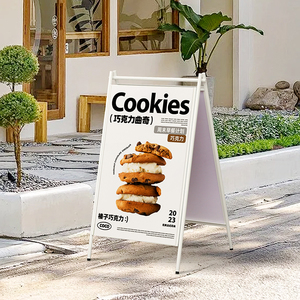 Nhiệm Vụ Nặng Nề Ngoài Trời A-Khung Bảng Quảng Cáo Hai Mặt Bánh Sandwich Thép Kim Loại Trượt Trong Gấp Khung Dấu Hiệu Kinh Doanh - Product Image 6