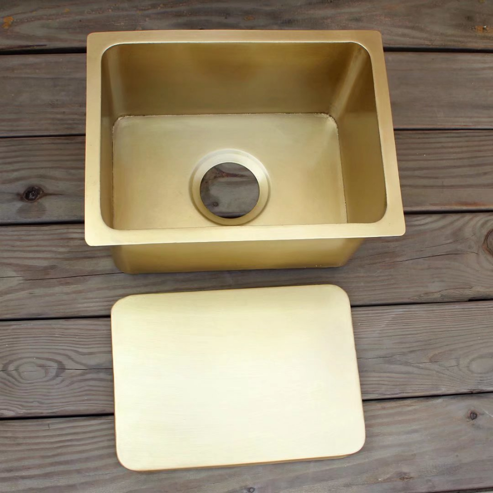 Piastra di copertura in ottone per lavabo-lavello da cucina