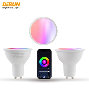 Gu10 thông minh ánh sáng tại chỗ bóng đèn Tương thích với Alexa Google nhà SmartThings 5 Wát Wifi <span class=keywords><strong>LED</strong></span> ánh sáng theo dõi bóng đèn thay đổi màu sắc ánh sáng - Product Image 2