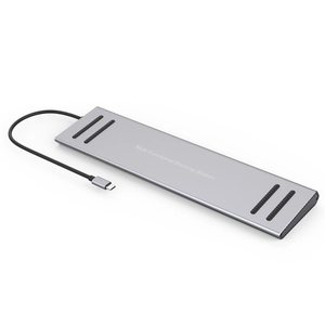 Estación de acoplamiento de diseño antideslizante 14 en 1, hub tipo c, USB 2,0, lector de tarjetas SD TF y otras multifunción para ordenador portátil - Product Image 4