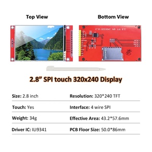 2,8-Zoll-TFT-LCD-Anzeigemodul Touchscreen-LCD-Bildschirm modul für Arduino ILI9341 mit Touchscreen-Stift