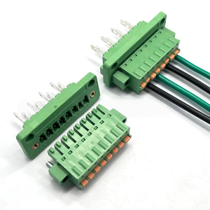 Bloque de terminales de pared 15EDGWB-3.81 con orejas de enchufe de resorte KDM tipo enchufable para brida de armario eléctrico - Product Image 6