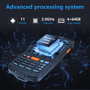 PDA Computadora de mano 8 Core 2,0 GHz 13MP Cámara 4 pulgadas HD Pantalla táctil Terminal de datos móvil Soporte NFC con teclado IP65 - Product Image 4