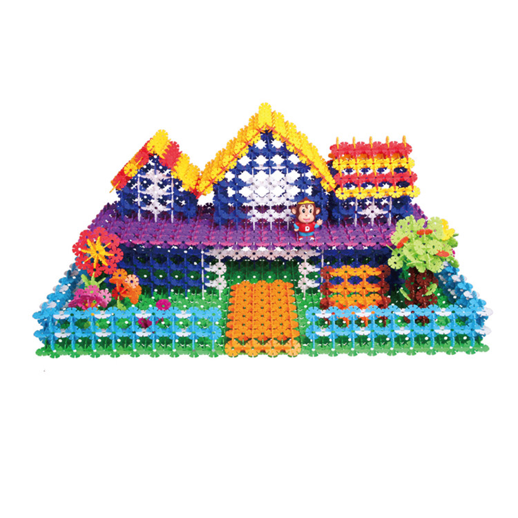 kids soft toys plastic interlocking connecting flower building block