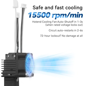 Kim loại hotend với quạt làm mát cho bambu phòng thí nghiệm X1/X1C 3D má<span class=keywords><strong>y</strong></span> in - Product Image 5
