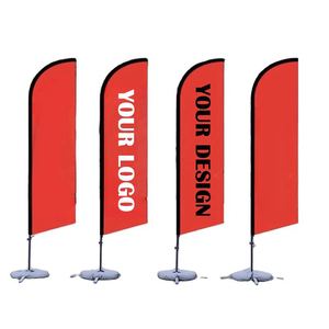 Giá cả phải chăng giá Polyester bay biểu ngữ ngoài trời khuyến mại kinh doanh quảng cáo giọt nước cờ bãi biển cờ lông cờ - Product Image 3