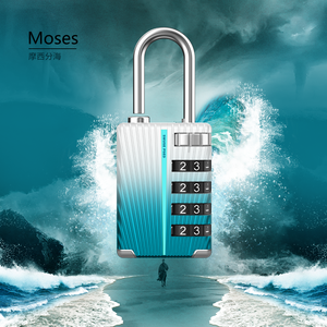 Großhandel individuelles 4-Zahl-Code Passwort Padlock Sicherheit Reisen Gepäckschutz Kombinationsschloss Mini-Taschenverschluss - Product Image 6