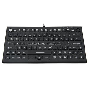 Compact Silicone <strong>Keyboard</strong> with Mouse Pointer Washable and Sterilizable Medical Industrial Wired <strong>Keyboard</strong> - Product Image 1