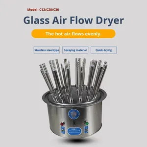 Paslanmaz çelik hızlı tüp kurutma için c-tipi elektrikli ısıtma pompası çok delikli cam enstrüman hava akımı kurutma - Product Image 3