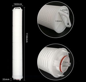 Large-diameter Structure High-flow Pleated Water <strong>Filter</strong> Cartridge Suitable for Various Standard High-flow <strong>Filters</strong>