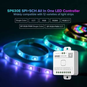 FCOB 2835 5050 Dimmer CCT RGB RGBW RGBCCT PWM SPI WS2811 Led şerit mavi diş müzik denetleyicisi ve uzaktan duvar dokunmatik Panel - Product Image 5