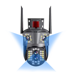 Cámara de seguridad inteligente para exteriores de 6MP WiFi/4G IP CCTV con audio bidireccional Night Vision360 ° Cámara de monitoreo de seguimiento automático - Product Image 1