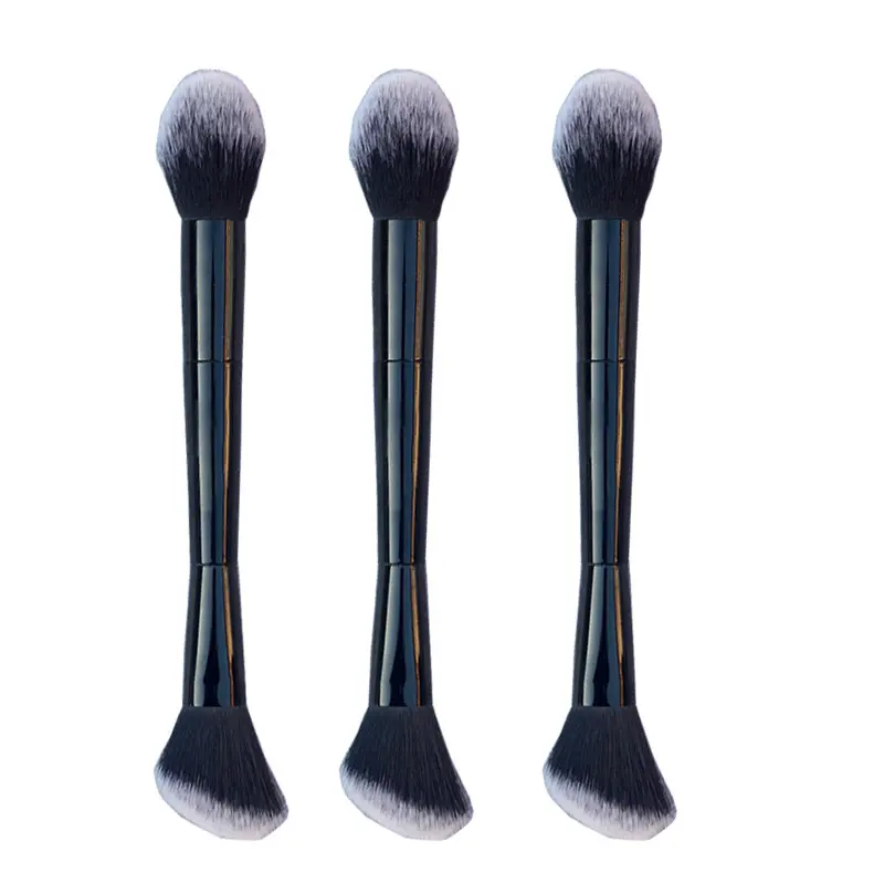 2 in 1 Double End Makeup brushes Percect as Powder Brush, Blush Brush, Contour Brush