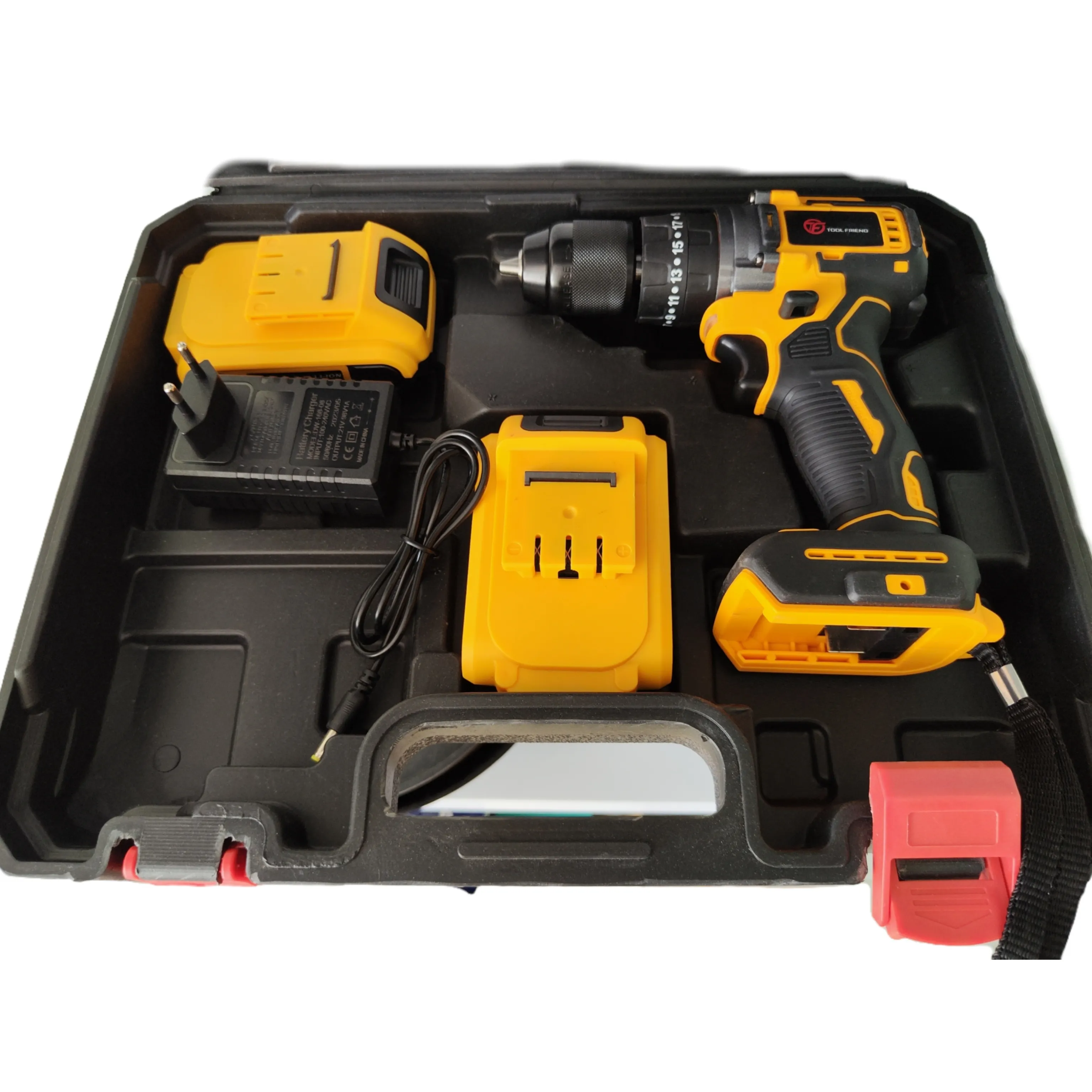 ToolFriend 21 Volt Chave De Fenda sem fio recarregável Brushless Driver Lithium Bateria Cordless Impact Drill