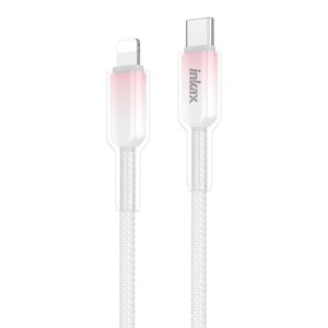 Inkax CB-65 yeni Trend şeffaf degrade şarj kablosu 3.1A mikro/IP/tip-c/CC 60W/CL 27W örgü veri kablosu dayanıklı - Product Image 5
