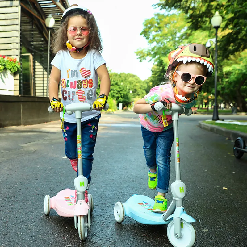 10 jahre OEM Erfahrung Mode Großhandel Spielzeug Kinder Elektrische Kick Drei 3 Räder Kinder Roller